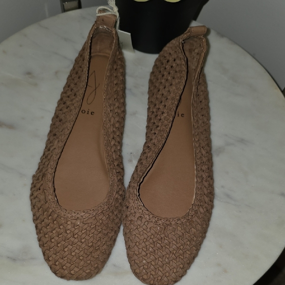 Joie Brown Woven Loafers
